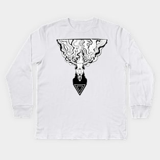 dead deer abstract Kids Long Sleeve T-Shirt